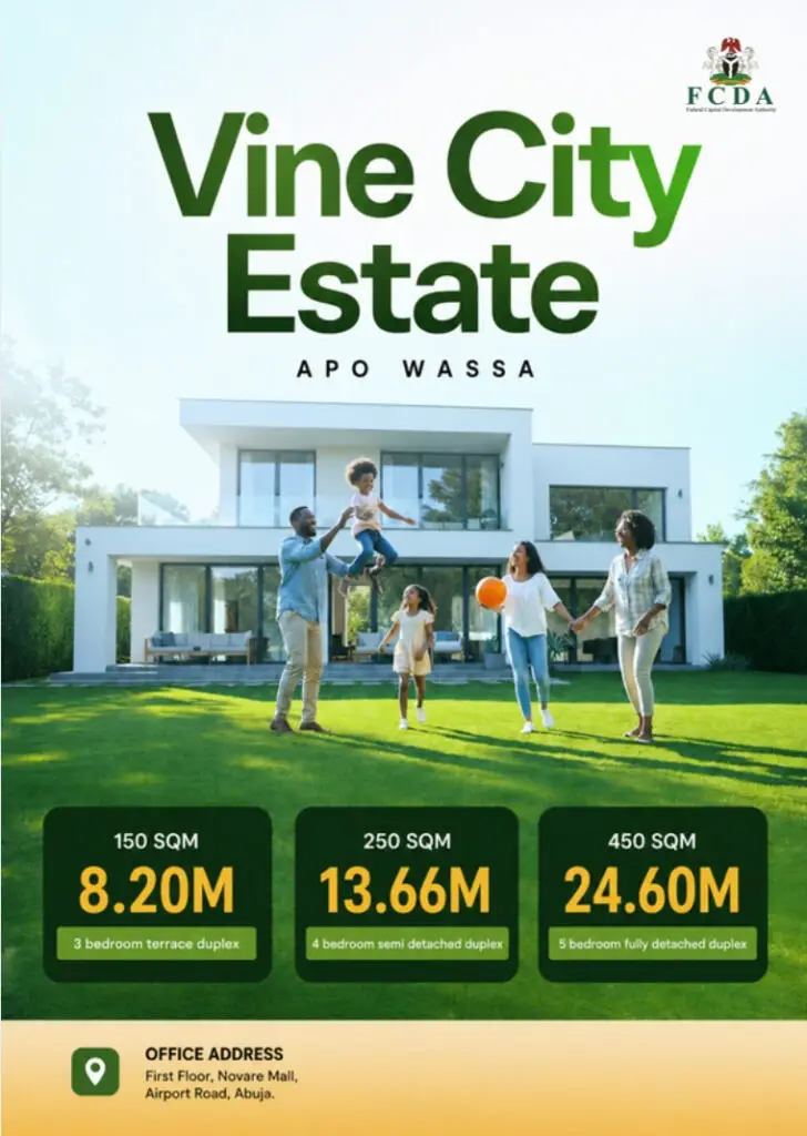 Green Ambiance Homes Vine City Estate flyer